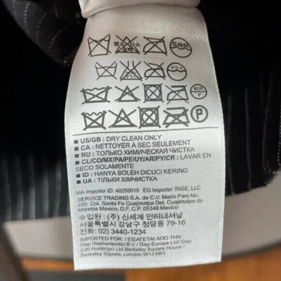 NEW Banana Republic Skirt Womens 4 black stripe pencil straight sloan - Picture 8 of 11